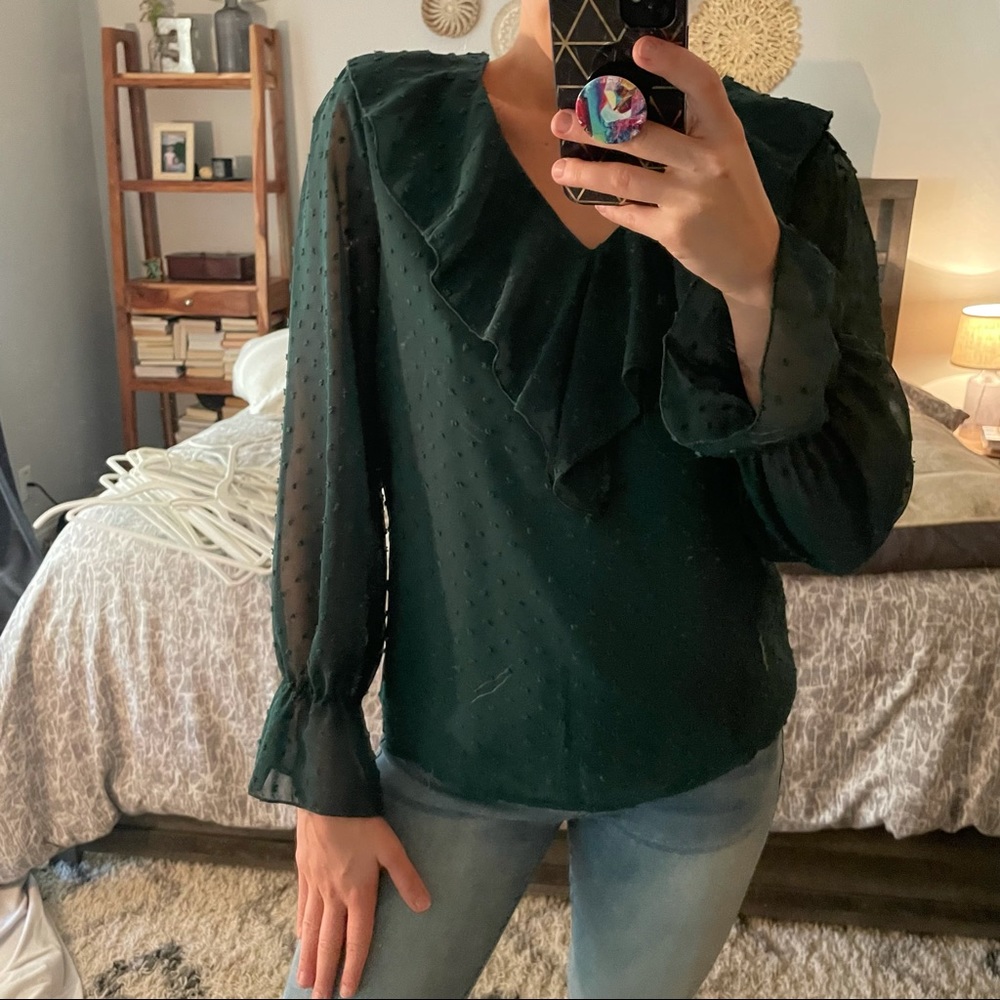 Green blouse (NEVER WORN)